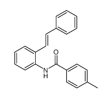 4-methyl-N-[2-(2-phenylethenyl)phenyl]benzamide结构式