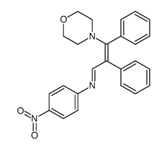 3-(4-Nitrophenylimino)-1-(N-morpholino)-1,2-diphenyl-1-propen结构式