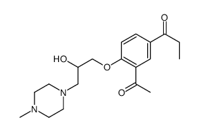 1-[3-acetyl-4-[2-hydroxy-3-(4-methylpiperazin-1-yl)propoxy]phenyl]propan-1-one Structure