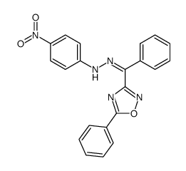 (Z)-p-nitrophenylhydrazone of 3-benzoyl-5-phenyl-1,2,4-oxadiazole结构式