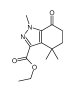 1,4,4-三甲基-7-氧代-4,5,6,7-四氢-1H-吲唑-3-羧酸乙酯结构式
