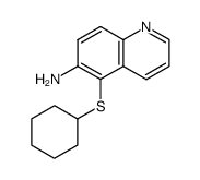 5-cyclohexylthio-6-quinolylamine Structure