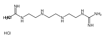 2,5,8,11-tetraazadodecanediamidine dihydrochloride结构式