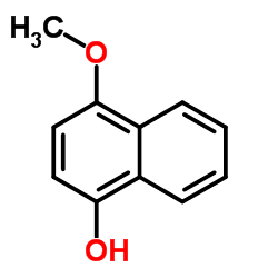 4-甲氧基-1-萘酚结构式