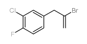 2-BROMO-3-(3-CHLORO-4-FLUOROPHENYL)-1-PROPENE Structure