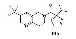 ((1S,4S)-4-amino-1-isopropylcyclopent-2-enyl)(3-(trifluoromethyl)-7,8-dihydro-1,6-naphthyridin-6(5H)-yl)Methanone Structure