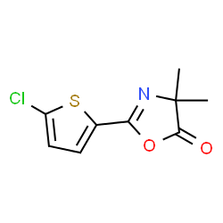 5(4H)-Oxazolone,2-(5-chloro-2-thienyl)-4,4-dimethyl- structure