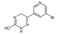 6-(5-bromopyridin-3-yl)-4,5-dihydro-2H-1,2,4-triazin-3-one Structure