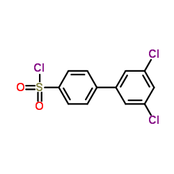 [4-(3,5-DICHLOROPHENYL)PHENYL]SULFONYL CHLORIDE Structure