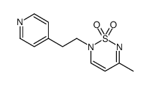 5-methyl-2-(2-pyridin-4-ylethyl)-1,2,6-thiadiazine 1,1-dioxide结构式