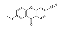 7-methoxy-9-oxoxanthene-3-carbonitrile结构式