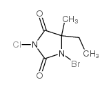 1-溴-3-氯-5-甲基-5-乙基海因结构式