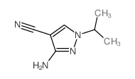 3-氨基-1-异丙基-1H-吡唑-4-甲腈结构式