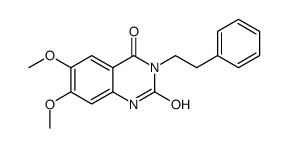 6,7-Dimethoxy-3-(2-phenylethyl)-2,4(1H,3H)-quinazolinedione Structure