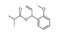 1-(2-methoxyphenyl)prop-2-enyl 2-methylpropanoate Structure