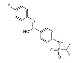 N-(4-fluorophenyl)-4-(propan-2-ylsulfonylamino)benzamide Structure