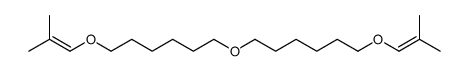 1-(2-methylprop-1-enoxy)-6-[6-(2-methylprop-1-enoxy)hexoxy]hexane结构式