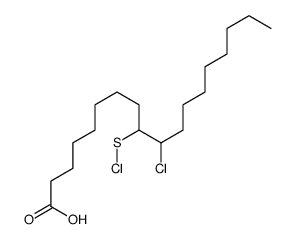 10-chloro-9-chlorosulfanyloctadecanoic acid结构式