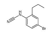 (4-bromo-2-propylphenyl)cyanamide结构式