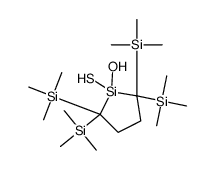 [1-hydroxy-1-sulfanyl-2,5,5-tris(trimethylsilyl)silolan-2-yl]-trimethylsilane结构式