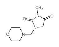 2,4-Imidazolidinedione,3-methyl-1-(4-morpholinylmethyl)- Structure