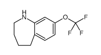 1H-1-Benzazepine, 2,3,4,5-tetrahydro-8-(trifluoromethoxy)结构式