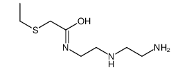 N-[2-(2-aminoethylamino)ethyl]-2-ethylsulfanylacetamide结构式