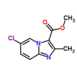 Methyl 6-chloro-2-methylimidazo[1,2-a]pyridine-3-carboxylate结构式