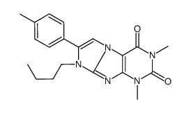 6-butyl-2,4-dimethyl-7-(4-methylphenyl)purino[7,8-a]imidazole-1,3-dione Structure