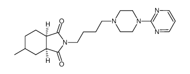 (3aS,7aR)-5-Methyl-2-[4-(4-pyrimidin-2-yl-piperazin-1-yl)-butyl]-hexahydro-isoindole-1,3-dione Structure