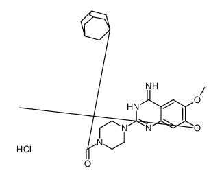 1-adamantyl-[4-(4-amino-6,7-dimethoxyquinazolin-2-yl)piperazin-1-yl]methanone,hydrochloride结构式