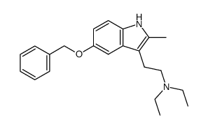 [2-(5-benzyloxy-2-methyl-indol-3-yl)-ethyl]-diethyl-amine结构式