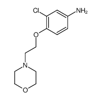 [3-chloro-4-(2-morpholin-4-ylethoxy)phenyl]amine Structure