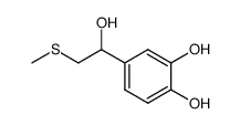 1,2-Benzenediol, 4-[1-hydroxy-2-(methylthio)ethyl]- (9CI) structure