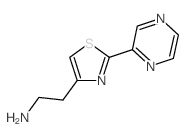 2-(2-吡嗪-2-基-1,3-噻唑-4-基)乙胺结构式