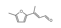 3-(5-methyl-furan-2-yl)-but-2-enal结构式