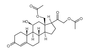 18-hydroxy-19-norcorticosterone 18,21-diacetate结构式