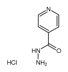 isonicotinic acid hydrazide, hydrochloride结构式