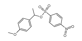 1-(p-methoxyphenyl)ethyl p-nitrobenzenesulfonate结构式