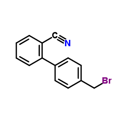 4-Bromomethyl-2-cyanobiphenyl Structure