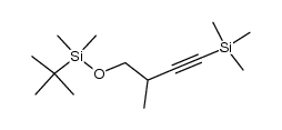 1-(tert-butyldimethylsiloxy)-2-methyl-4-(trimethylsilyl)-3-butyne Structure