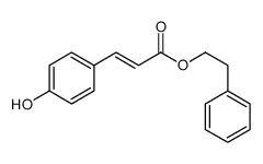 2-phenylethyl 3-(4-hydroxyphenyl)prop-2-enoate Structure