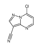 7-氯吡唑并[1,5-a]嘧啶-3-甲腈结构式