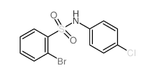 2-Bromo-N-(4-chlorophenyl)benzenesulfonamide Structure