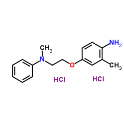 2-Methyl-4-{2-[methyl(phenyl)amino]ethoxy}aniline dihydrochloride结构式