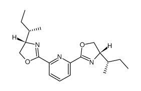 2,6-Bis((S)-4-((S)-sec-butyl)-4,5-dihydrooxazol-2-yl)pyridine structure