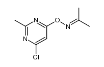 O-(2-methyl-4-chloropyrimidin-6-yl)oxime of acetone Structure