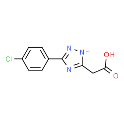 2-(5-(4-chlorophenyl)-1H-1,2,4-triazol-3-yl)acetic acid结构式