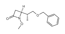 (S)-4-((R)-1-(benzyloxy)propan-2-yl)-1-methoxyazetidin-2-one Structure