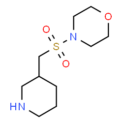 4-(Piperidin-3-ylmethanesulfonyl)-morpholine结构式